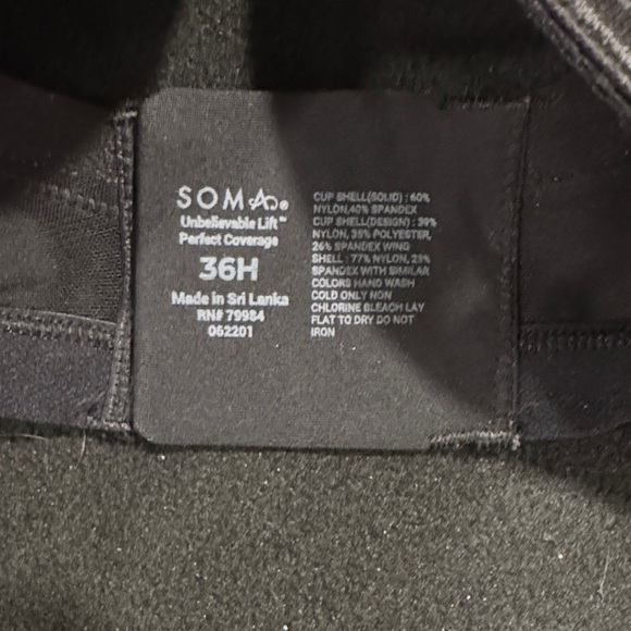 Soma Black Underwire Mesh Bra - Picture 2 of 7